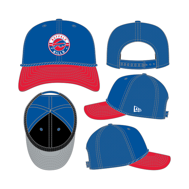Buffalo Bills - NFL Game 9Seventy Stretch-Snap 2Tone Hat, New Era