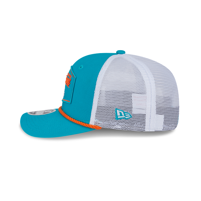 Miami Dolphins - 9Seventy Patch Stretch-Snap Trucker Hat, New Era