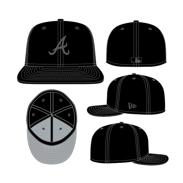 Atlanta Braves - MLB 59Fifty Side Script Hat, New Era