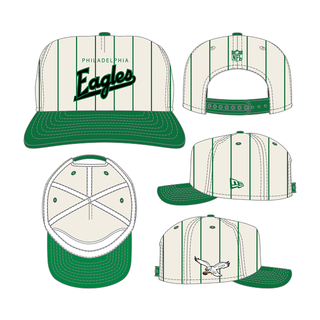 Philadelphia Eagles - 9Twenty Pinstripe Original Team Color Hat, New Era