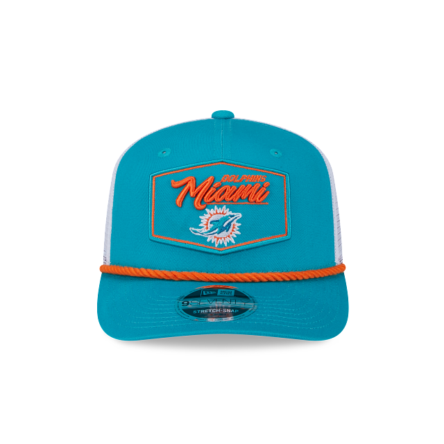Miami Dolphins - 9Seventy Patch Stretch-Snap Trucker Hat, New Era