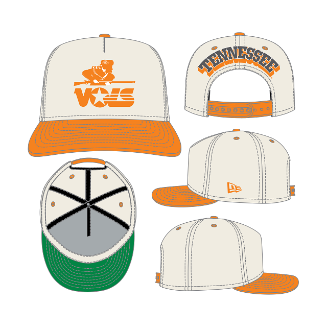 Tennessee Volunteers - NCAA 9Fifty Beige Rear Hit Hat, New Era
