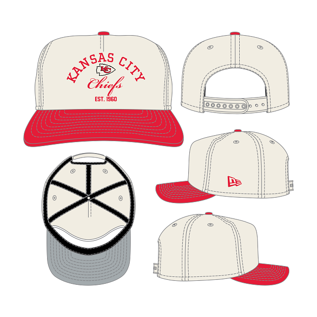 Kansas City Chiefs - NFL 19Twenty Stacked Team Color Hat, New Era