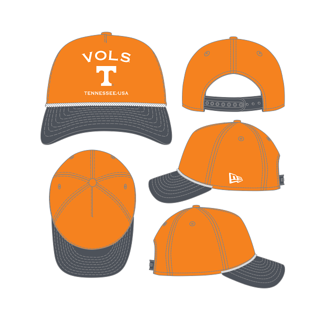 Tennessee Volunteers - Two Tone Rope Snapback Hat, New Era