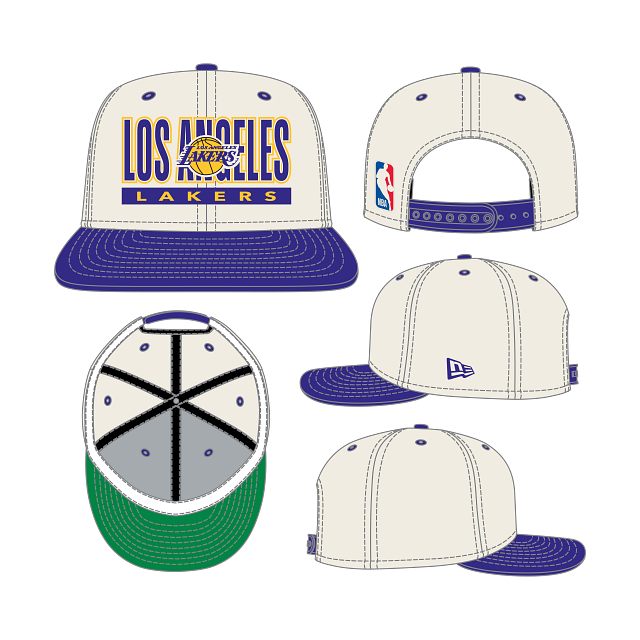 Los Angeles Lakers - NBA 9Fifty Classic color Snapback Hat, New Era