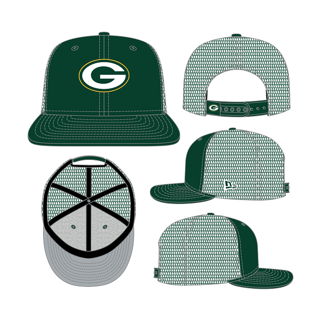 Green Bay Packers - 9Fifty Green Truck Hat, New Era