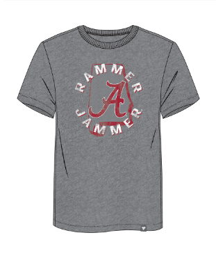 Alabama Crimson Tide - Fanatics Victory Pursuit Triblend Grey T-shirt