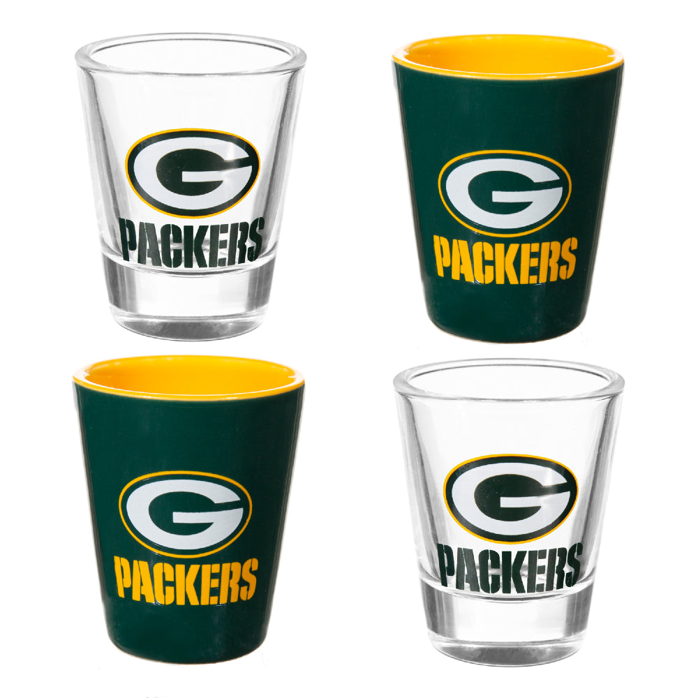 NFL Green Bay Packers - Glass and Ceramic Shot Glass Set
