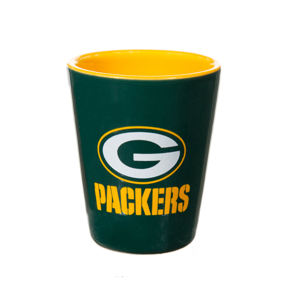 NFL Green Bay Packers - Glass and Ceramic Shot Glass Set