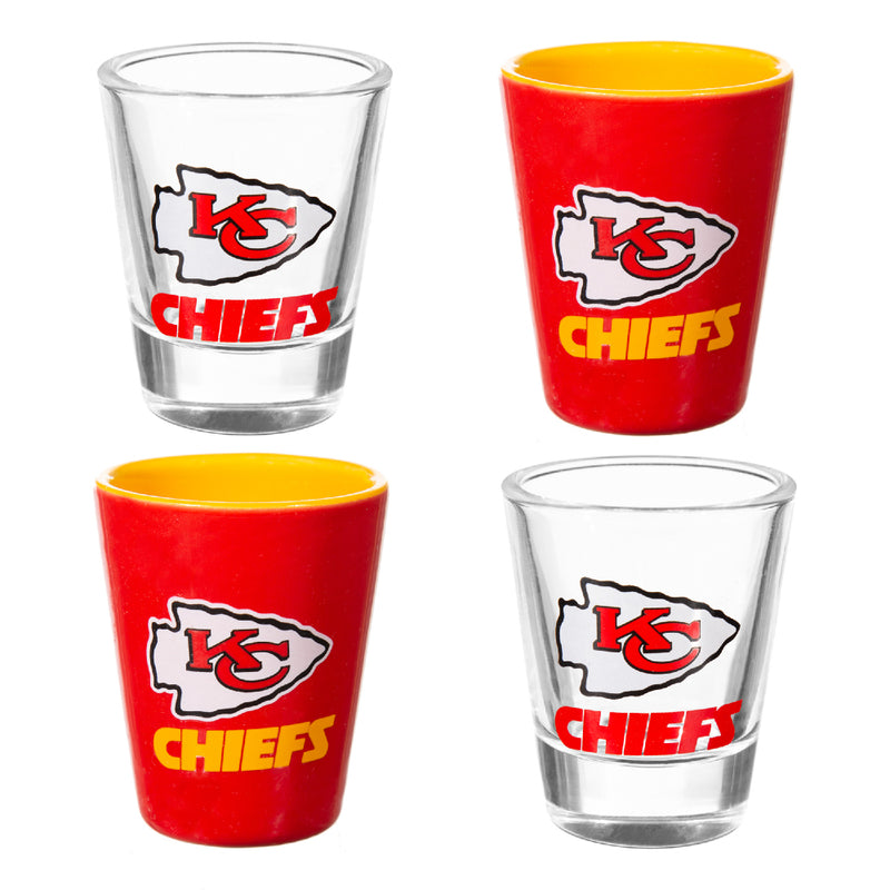 NFL Kansas City Chiefs - Glass and Ceramic Shot Glass Set