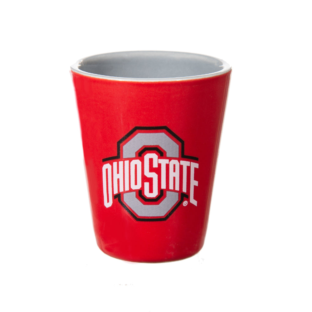 NCAA University Of Ohio State - Glass and Ceramic Shot Glass Set