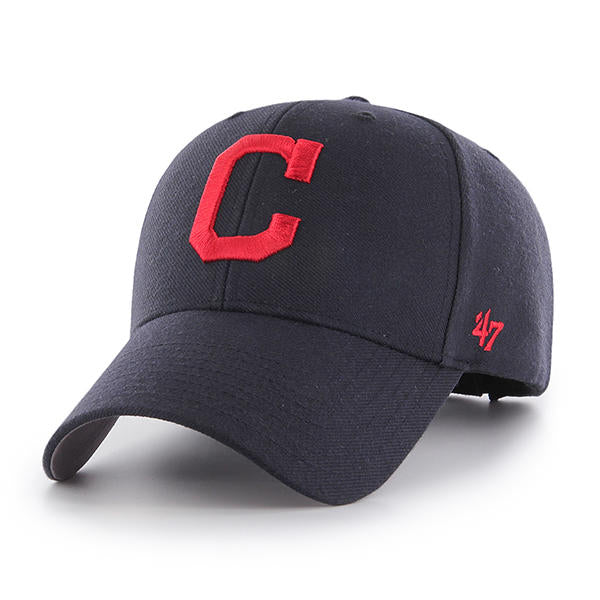 Cleveland Indians - MVP Navy Hat, 47 Brand