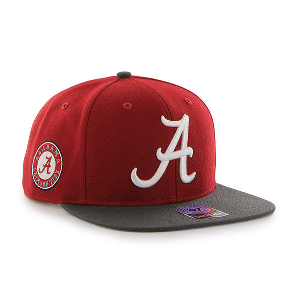 Alabama Crimson Tide - Flat Bill Snapback Hat, 47 Brand