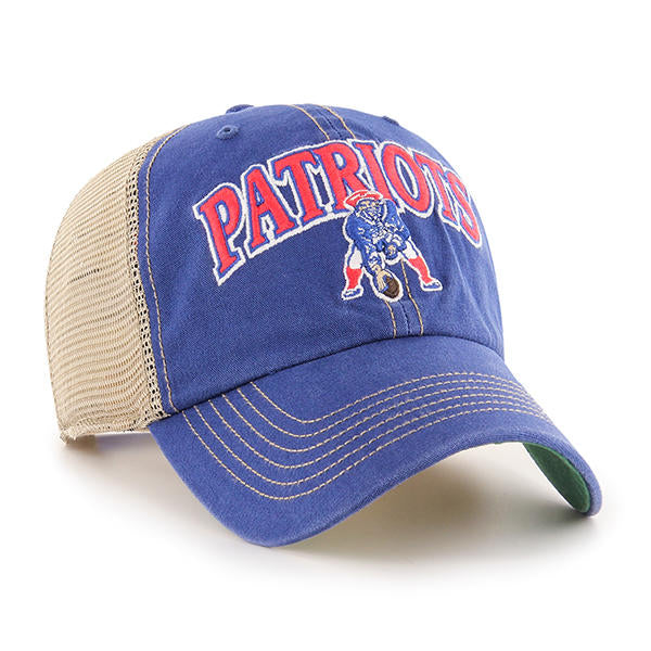 New England Patriots - Tuscaloosa Vintage Royal Clean Up Hat, 47 Brand