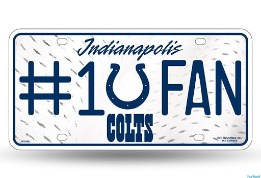 Indianapolis Colts - Metal License Plate
