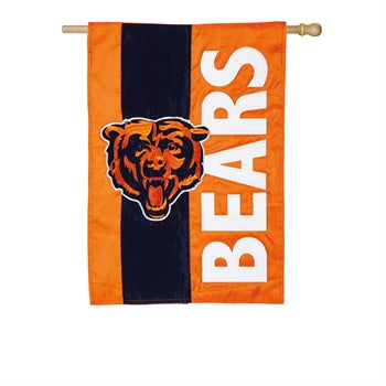 Chicago Bears - Striped House Flag