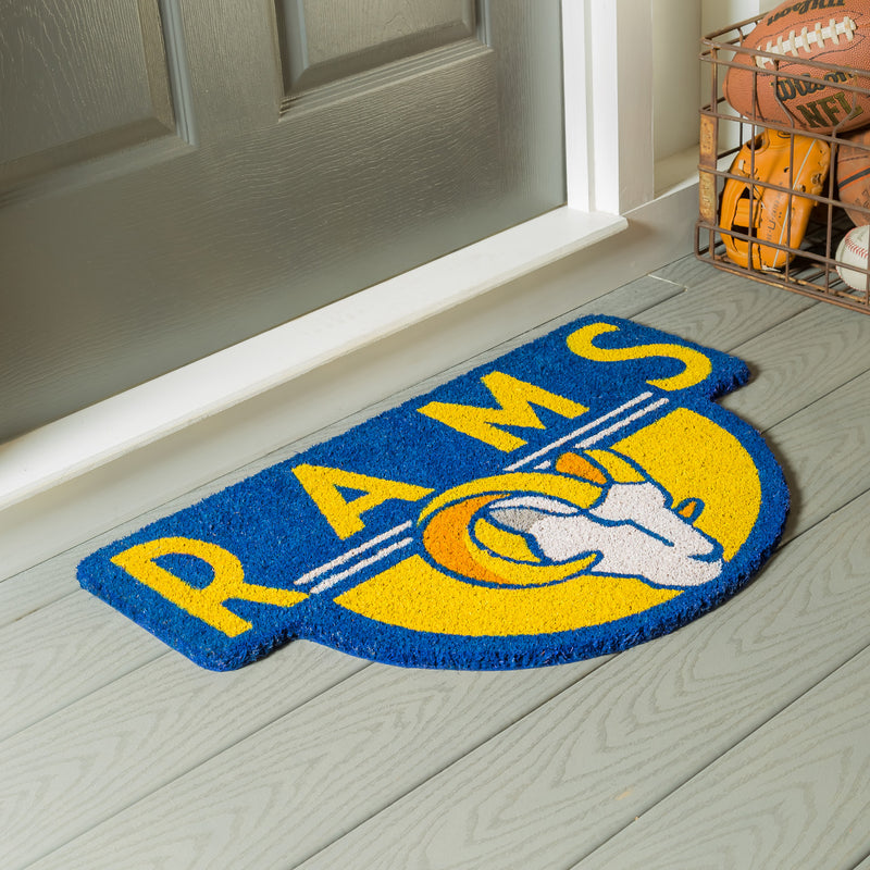 Los Angeles Rams - Shaped Coir Doormat