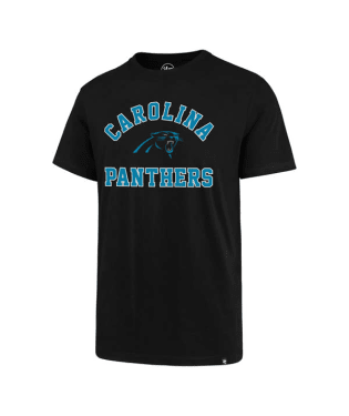 Carolina Panthers - Jet Black Var Arch Super Rival T-Shirt
