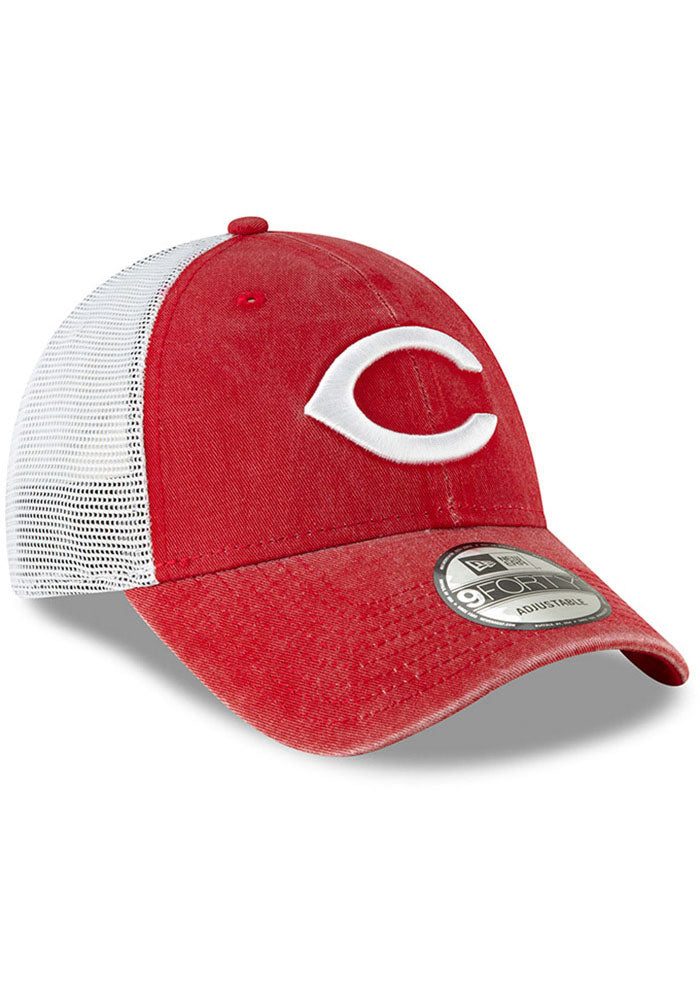 Cincinnati Reds Cooperstown Trucker 9FORTY Adjustable Red Hat 