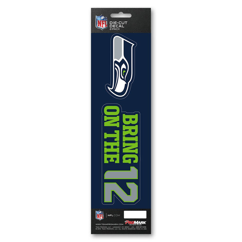 Seattle Seahawks - "Bring on the 12" Team Slogan Decal