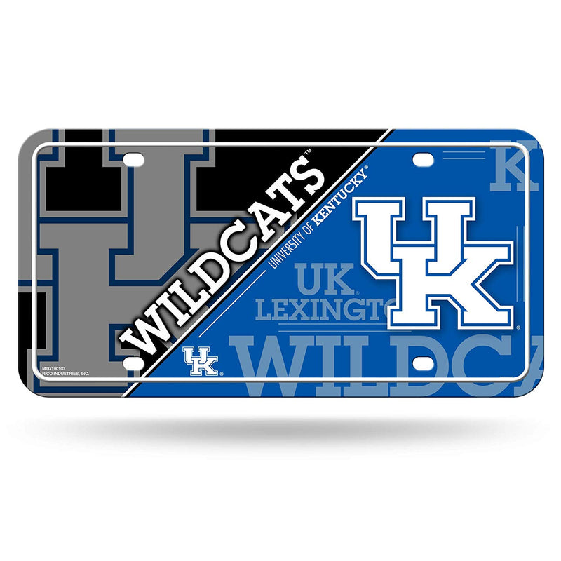 NCAA Kentucky Wildcats Metal License Plate Tag