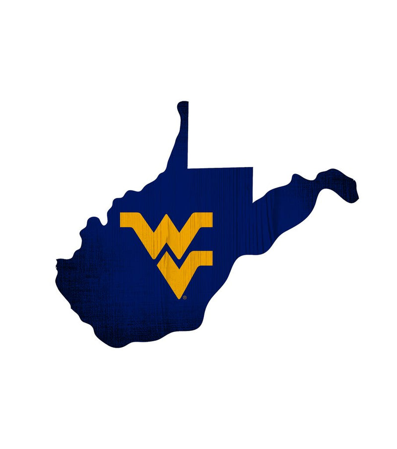 West Virginia Mountaineers State Team Color Logo Sign