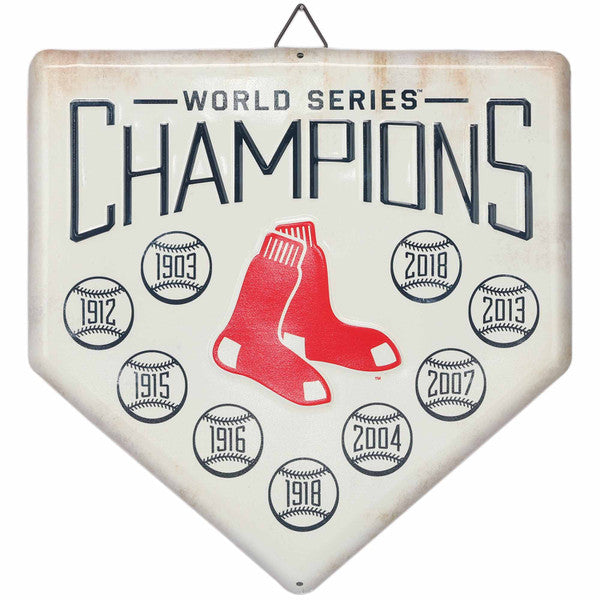 Boston Red Sox - Home Plate Metal Wall Decor