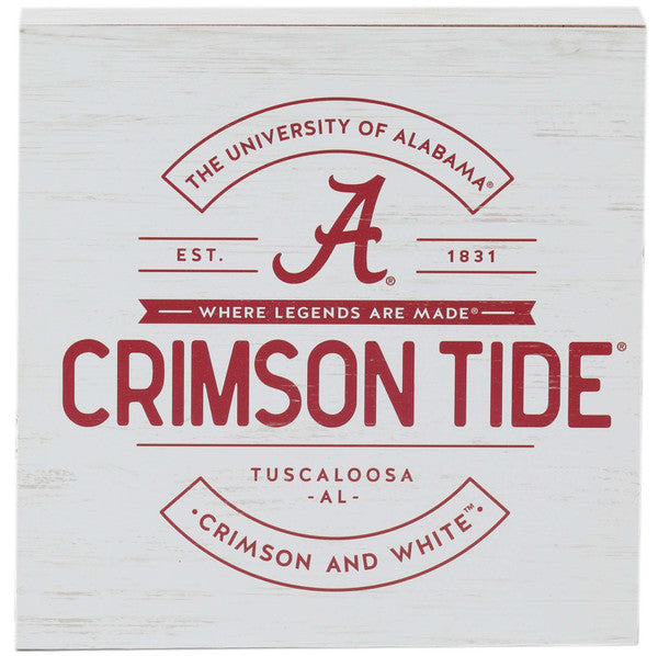 Alabama Crimson Tide - Wood Wall Decor