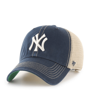 New York Yankees - Trawler Navy White Clean Up Adjustable Hat, 47 Brand