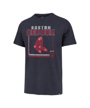 Boston Red Sox - Cooperstown Atlas Blue Borderline Franklin T-Shirt