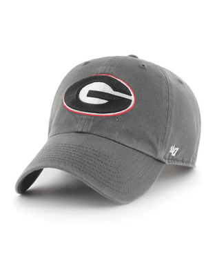 Georgia Bulldogs - Black Clean Up Adjustable Hat, 47 Brand