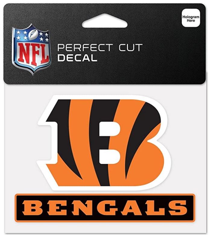 Cincinnati Bengals - NFL Perfect Cut Color 4.5" x 5.75" Decal