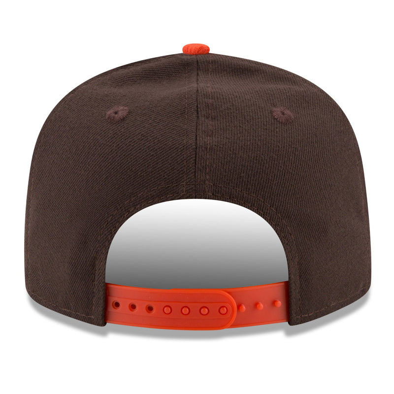Cleveland Browns - Brown & Orange Basic 9Fifty Adjustable Snapback Hat, New Era