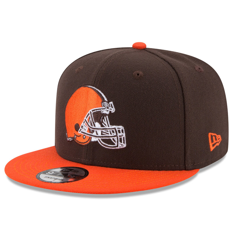 Cleveland Browns - Brown & Orange Basic 9Fifty Adjustable Snapback Hat, New Era