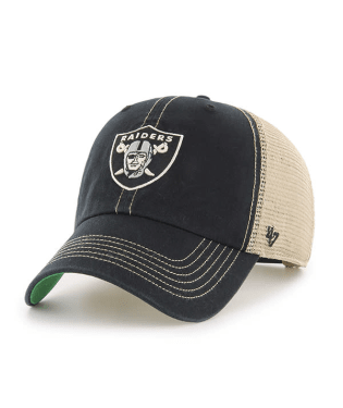 NFL Las Vegas Raiders '47 Script Trawler Clean Up Adjustable Hat - Bla -  Just Sports Warehouse