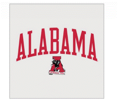 Alabama Crimson Tide - Arched Alabama Over Logo Grey Sweatshirt