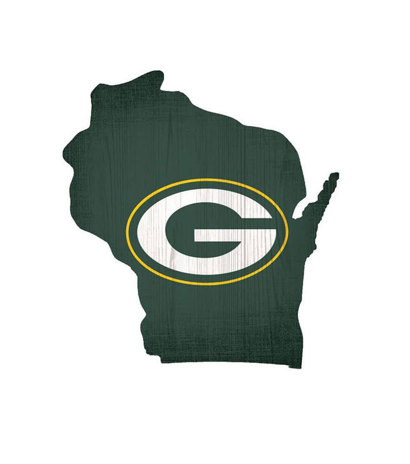 NFL Green Bay Packers Team Logo State Sign, 12"
