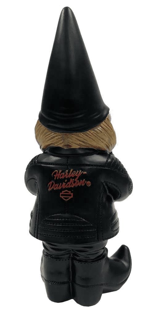Harley-Davidson Lady Biker Themed Polystone Garden Gnome