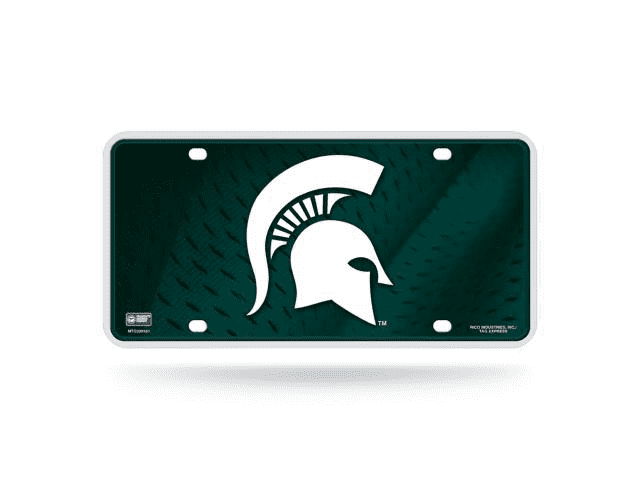 NCAA Michigan State Spartans Metal License Plate Tag