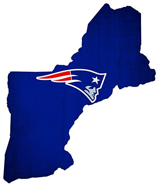New England Patriots - State Team Color Logo Sign