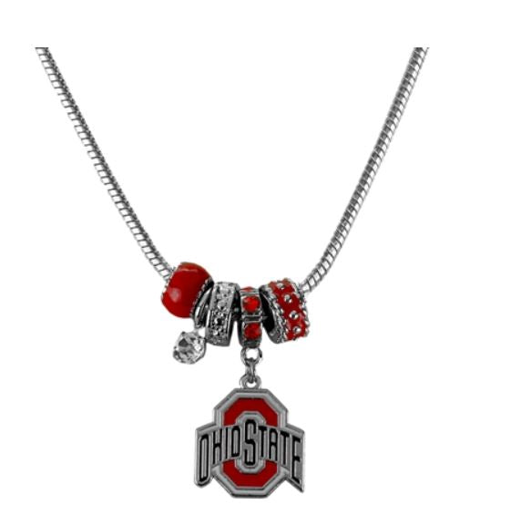 University of Ohio State-  Ohio State Buckeyes - Logo Charm Necklace