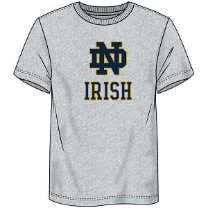 Notre Dame Fighting Irish - Evergreen Cotton Primary Logo T-Shirt