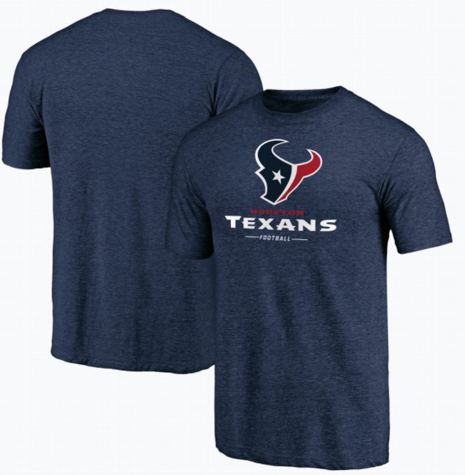 Houston Texans NFL Pro Line Team Lockup Logo T-Shirt