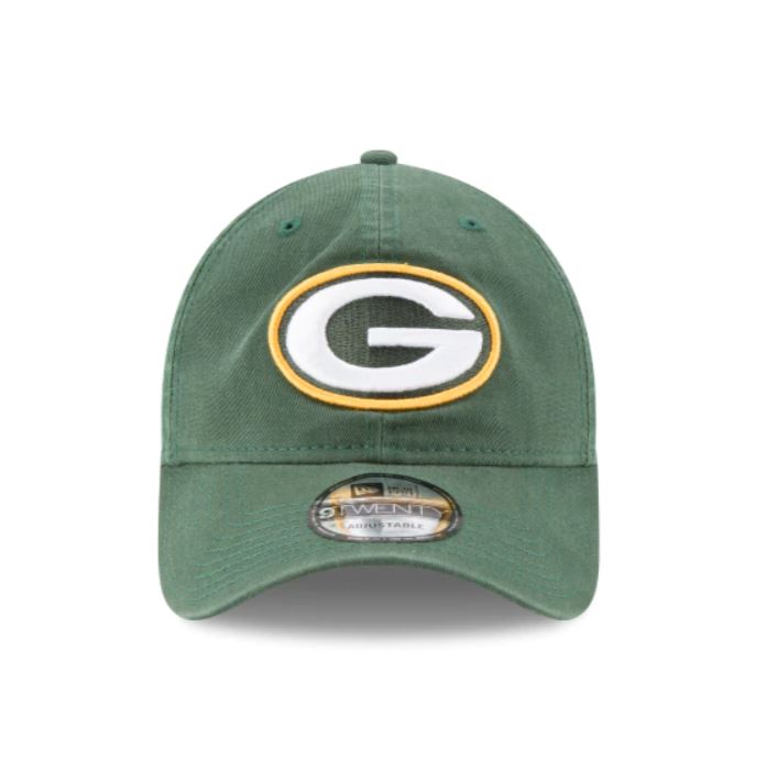 Green Bay Packers Core Classic 9TWENTY Adjustable Hat - Tan