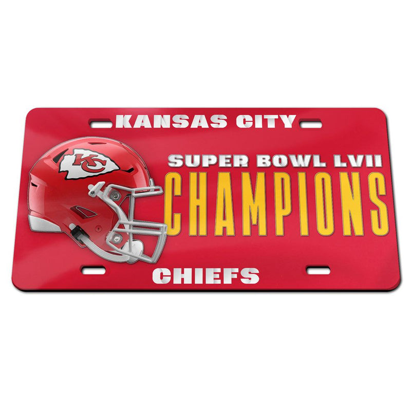 Kansas City Chiefs - Super Bowl Champ Specialty Acrylic License Plate