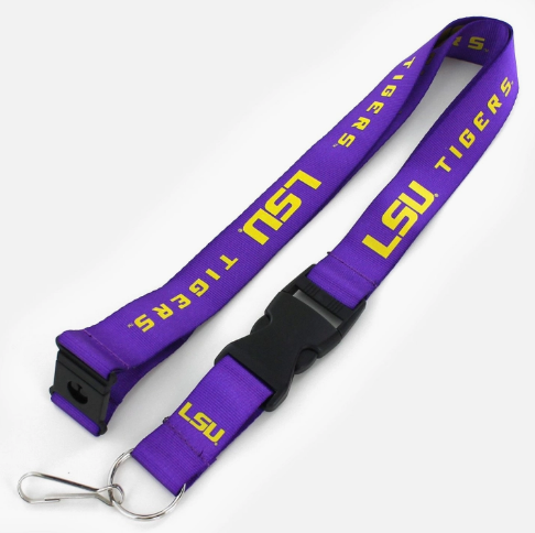 LSU Tigers - NCAA Team Color Lanyard