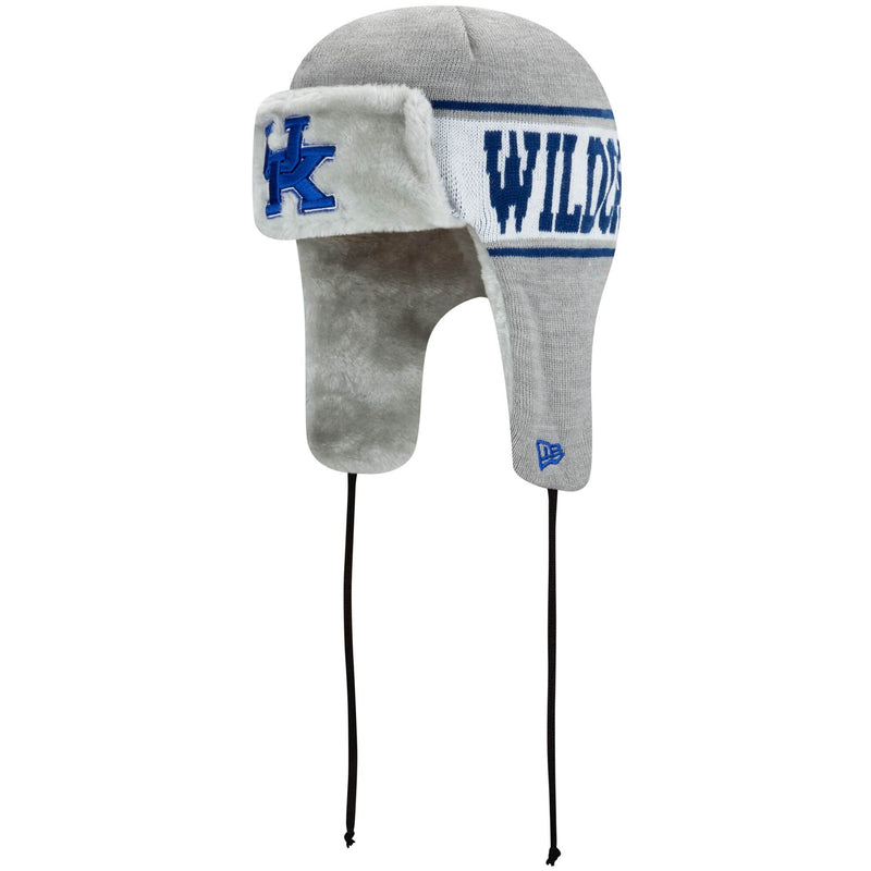 Kentucky Wildcats Basic Trapper Knit Hat-Gray 