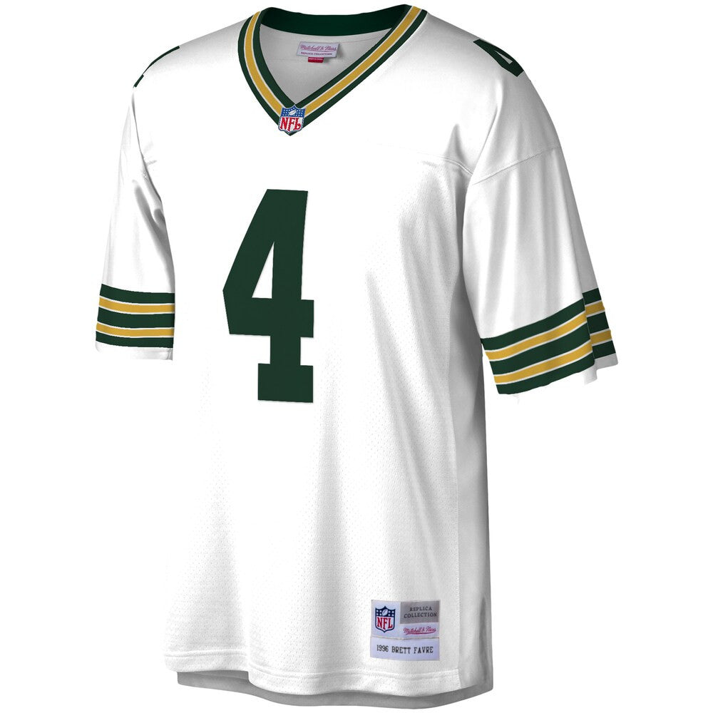 Brett Favre Signed Green Bay Packers Mitchell & Ness White Jersey