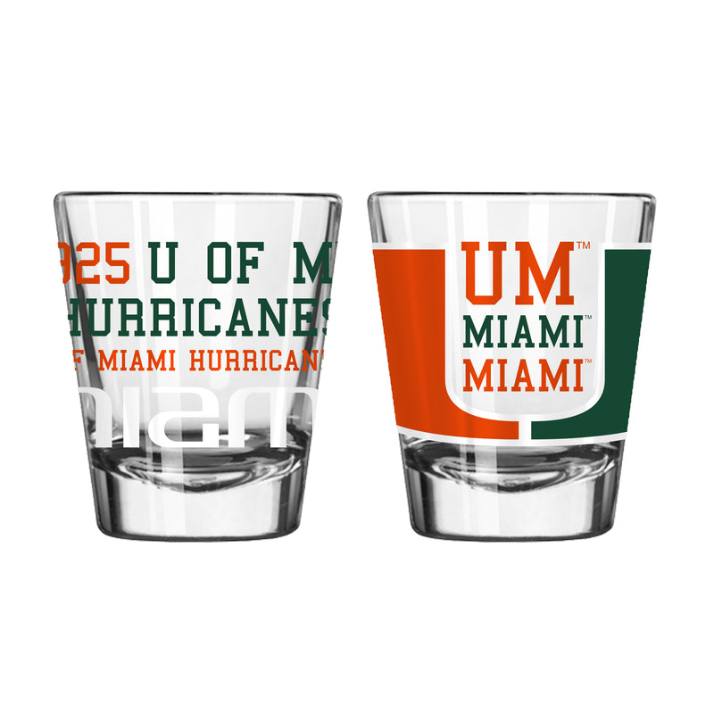 Miami Hurricanes Spirit Shot Glass