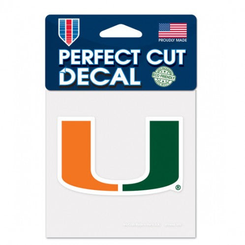 Miami Hurricanes 4x4 Die Cut Decal